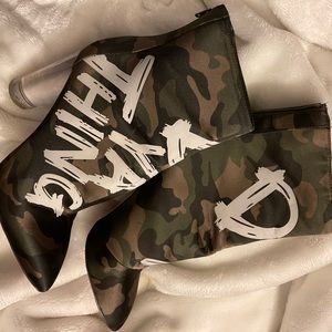 Aldo Camo Heels | Booties | Size 8